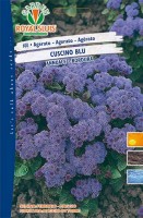 BUSTA FIORI AGERATO CUSCINO BLU RS