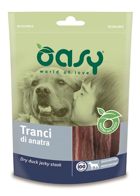 SNACK DOG TRANCI DI ANATRA BUSTA GR.100 OASY