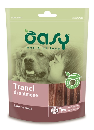 SNACK DOG TRANCI DI SALMONE BUSTA GR.80 OASY