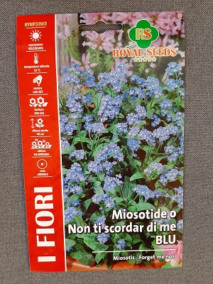 BUSTA FIORI MYOSOTIDE NON TI SCORDAR DI ME BUSTA MAXI ROYAL SEEDS