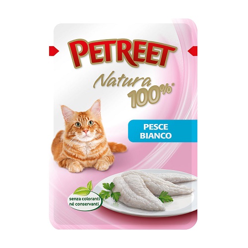 PETREET NATURA 100% PESCE BIANCO BUSTA g 70