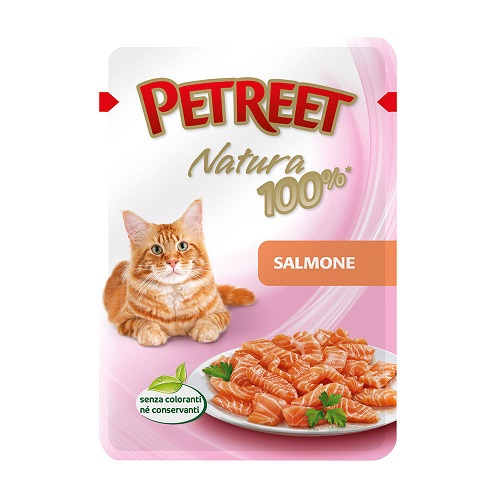 PETREET NATURA 100% SALMONE BUSTA GR.70