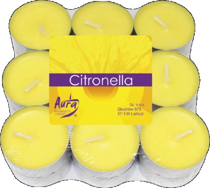 CANDELE TEA LIGHTS CITRONELLA CON.18 PZ.  CERERIA UMBRA