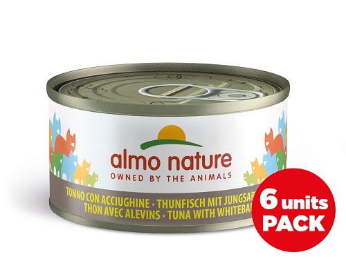 NATURAL CATS 6X70 G TONNO CON ALMO NATURE