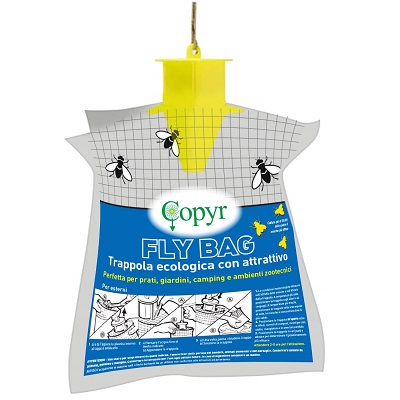 FLY BAG TRAPPOLA ECOLOGICA CON ATTRATTIVO PER MOSCHE COPYR