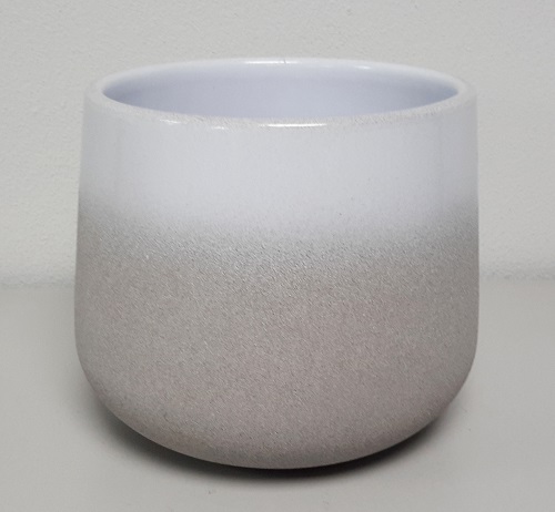 CASPO CHIC DIAM.CM.15 H CM.13 BIANCO SMALTATO