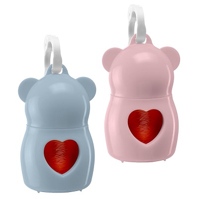 PORTA SACCHETTI DUDU CLASSIC ROSA/AZZURRO PUPPY FERPLAST