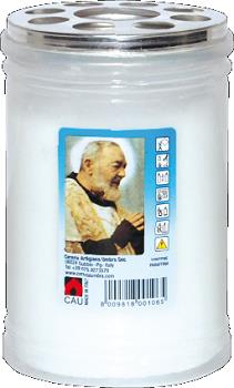 LAMPADA VOTIVA T.30 BIANCA CERERIA UMBRA