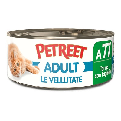 A77 CAT ADULT VELLUTATE TONNO CON FAGIOLINI GR 70 PETREET