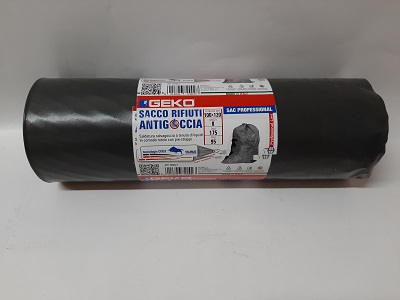 SACCO RIFIUTI 100X120 LT.175 PZ.8 GEKO