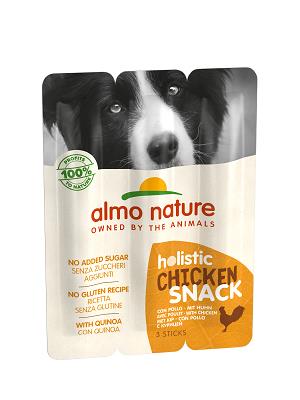 HOLISTIC SNACK DOG 3 STIX DA 10 GRAMMI CON POLLO ALMO NATURE