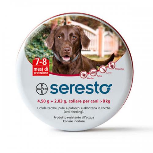 CANE COLLARE >8 KG 70CM SERESTO