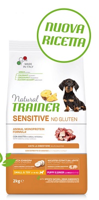 SENSITIVE PUPPY E JUNIOR MINI ANATRA KG 2 NATURAL TRAINER