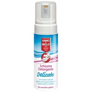 SCHIUMA DETERGENTE DELICATA PER CUCCIOLI E GATTINI 150  ml