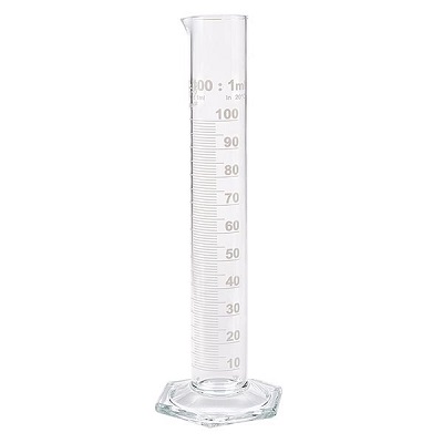 CILINDRO GRADUATO 100 ML.