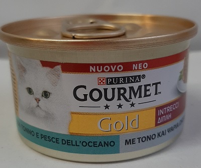 GOURMET GOLD INTRECCI DI SAPORE TONNO E PESCE OCEANICO GR.85