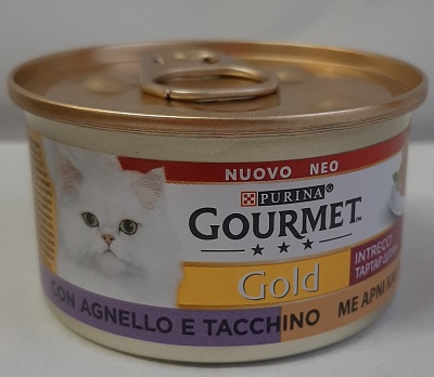 GOURMET GOLD INTRECCI DI SAPORE TACCHINO E AGNELLO GR.85