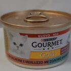 GOURMET GOLD INTRECCI DI SAPORE SALMONE E MERLUZZO GR.85