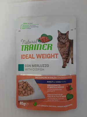 CAT IDEAL WEIGHT 85 G MERLUZZO NATURAL TRAINER