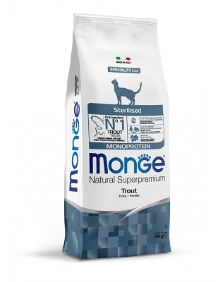CAT STERILISED TROTA 10 KG MONGE