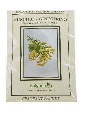 SACCHETTO PROFUMATO MUSCHIO E GINESTRINO BOLGHERELLO