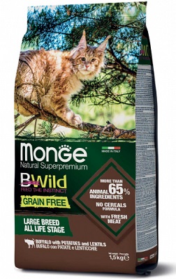 BWILD GF CAT BUF/LEN/PAT KG 1,5 MONGE