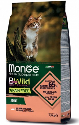 BWILD GF CAT SALMONE/PISELLI KG 1,5 MONGE