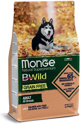 BWILD GF DOG SALMONE/PISELLI KG 2,5 MONGE