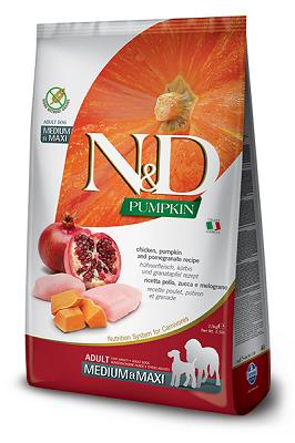 N&D PUMPKIN ADULT MED/MAX POLLO 2,5 KG