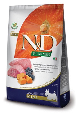 N&D PUMPKIN ADULT MINI AGNELLO 2,5 KG