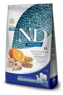 N&D OCEAN DOG LOW MED/MAX MERLUZZO 12 KG