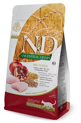 N&D LOW GRAIN CAT NEUTERED POLLO 300 GR