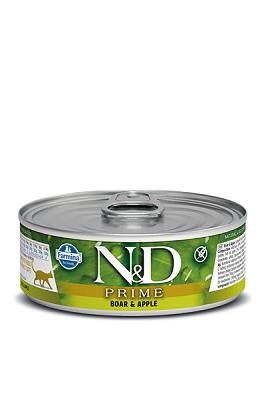 N&D WET CAT PRIME CINGHIALE 70 GR