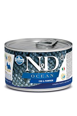 N&D WET DOG OCEAN MERLUZZO E ZUCCA 140 GR