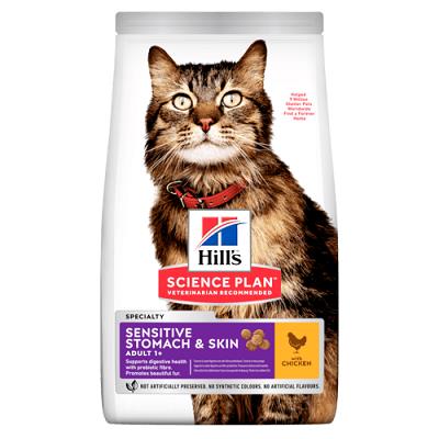 SP FELINE ADULT SENSITIVE STOMACH & SKIN GR 300 HILL'S