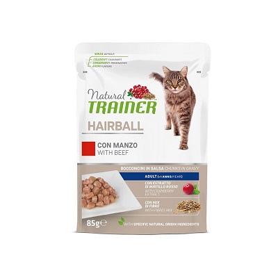 CAT HAIRBALL 85 G MANZO NATURAL TRAINER