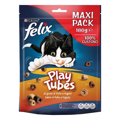 FELIX PLAY TUBES POLLO E FEGATO GR 180