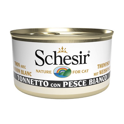 CAT TONNETTO CON PESCE BIANCO GR 85 SCHESIR