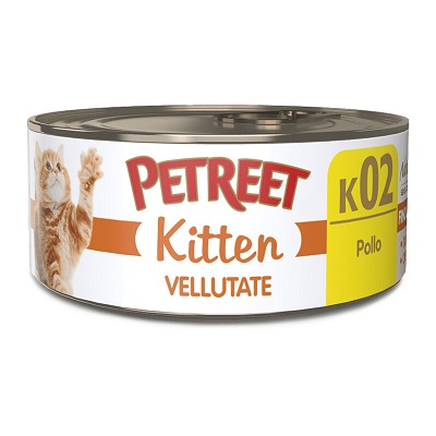 K02 CAT KITTEN VELLUTATE  POLLO GR 60  PETREET