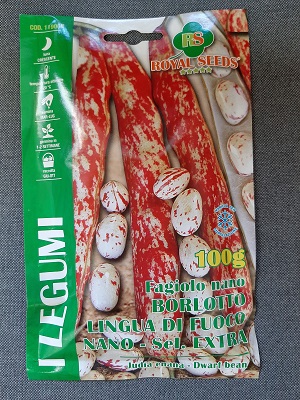 FAGIOLO NANO BORLOTTO LINGUA DI FUOCO SEL. EXTRA 100 GR