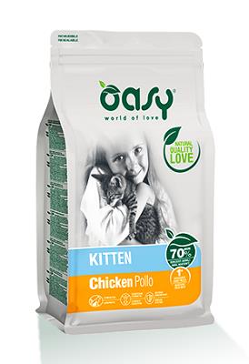 DRY CAT KITTEN POLLO KG 7,5 OASY