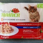 FLOWPACK CAT BUSTA 4X85G SALMONE NATURAL TRAINER