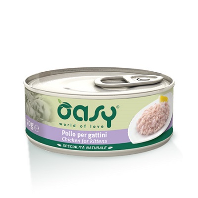 WET CAT LATTINA 150 G POLLO PER GATTINI OASY