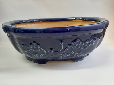 VASO BONSAI FIORE CM 40 BLU