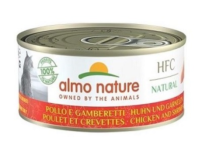 HFC NATURAL CATS 150 GR POLLO E GAMBERETTI ALMO NATURE