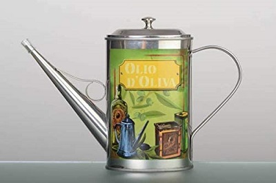 OLIERA DECORATA L.0,5 OVALE ACCIAIO