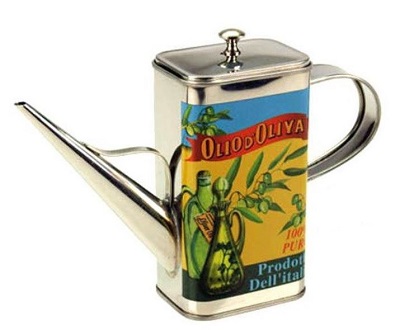 OLIERA ACCIAIO 500 CC RETTANGOLARE DECORATA OV-730