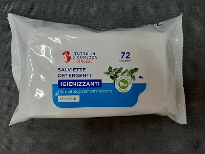 SALVIETTE DETERGENTI IGENIZZANTI PZ 72