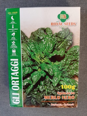 SPINACIO MERLO NERO 100 GR