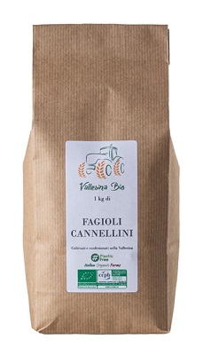 FAGIOLI CANNELLINI KG 1 IN CARTA VALLESINA BIO